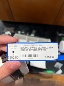 ZODIAC SWISS QUARTZ SEA GHOST DIVERS WATCH